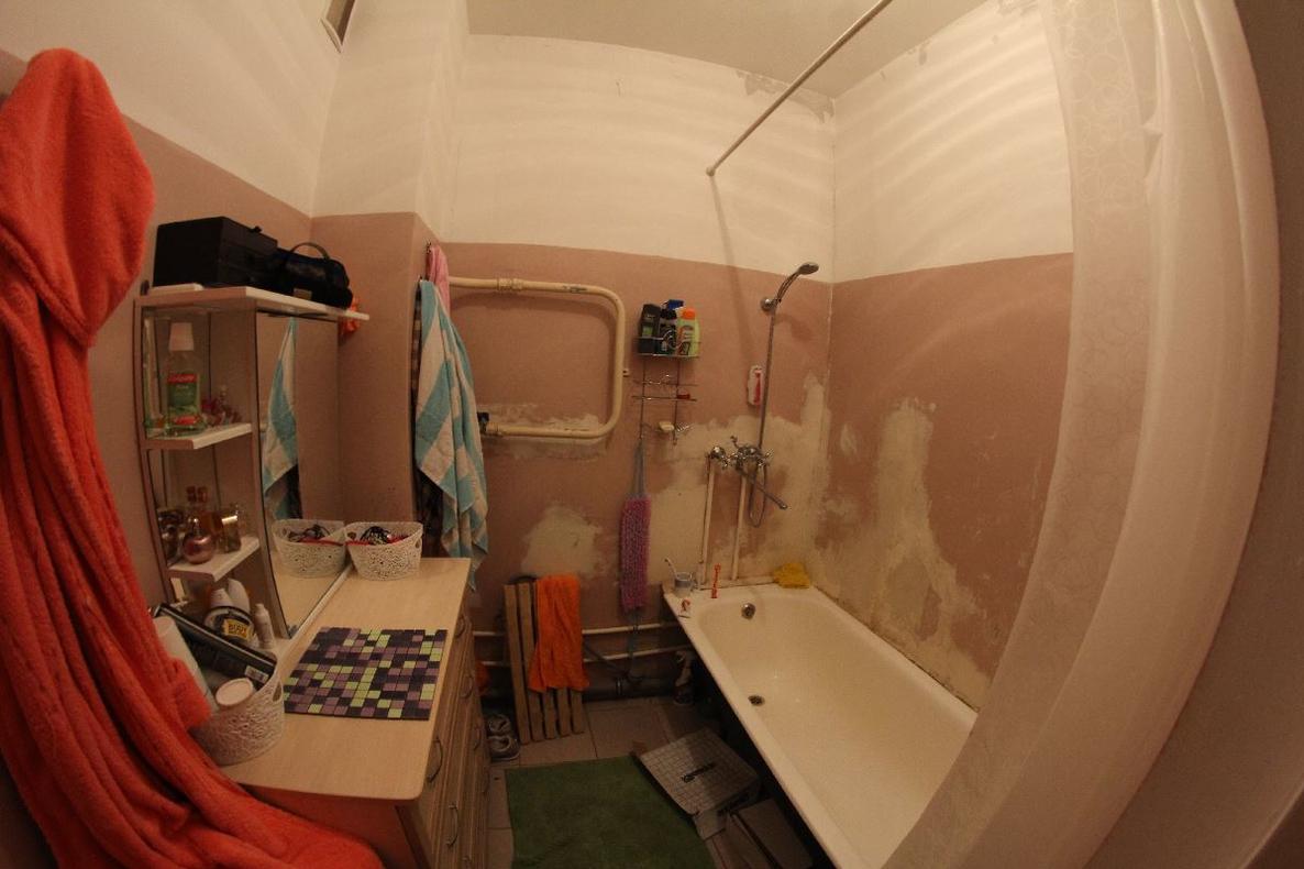 Ремонт в ванной комнате на ул. А. Берша 32