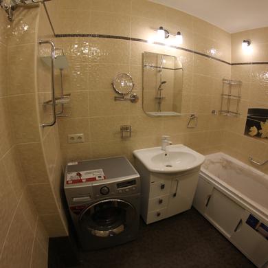 Ремонт в ванной комнате на Красногеройской, 109