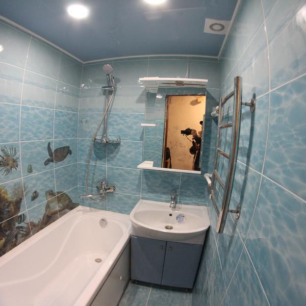 Ремонт в ванной комнате 467 планировки