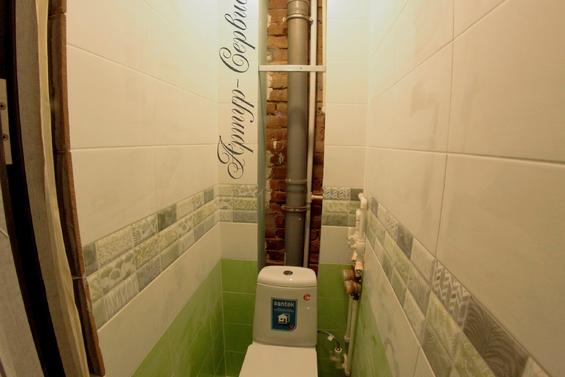 Ремонт туалета в хрущевке на Пушкинской, 264