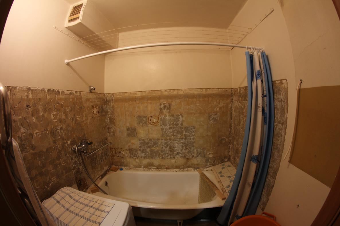 Ремонт в ванной комнате на Холмогорова, 21